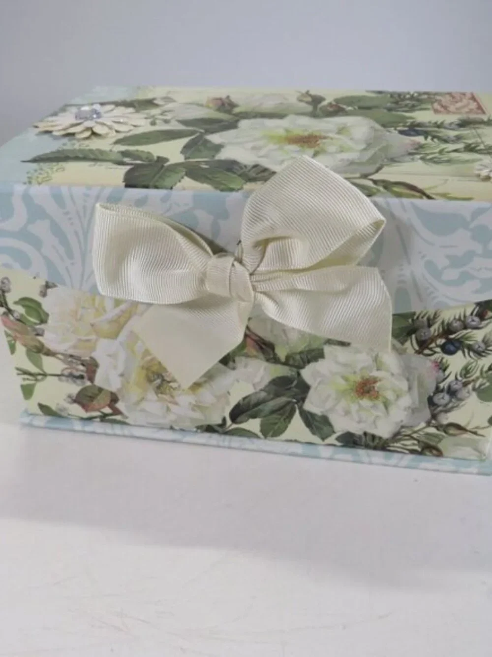 (4) Decorative Storage Gift Boxes Bundle Waverly Floral & Tina Higgins Altered